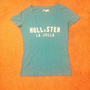 Tiffany blue Hollister v neck!