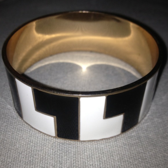 L.A.M.B. Accessories - LAMB by Gwen Stefani Black,White, Gold Bangle