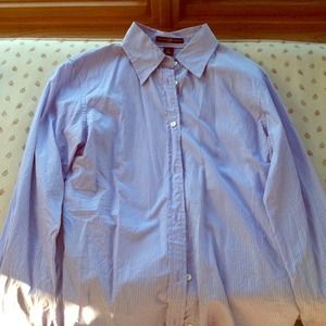 Purple pin stripe shirt