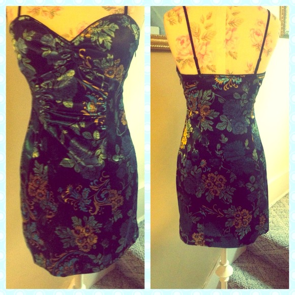 Guess Navy Floral Dress