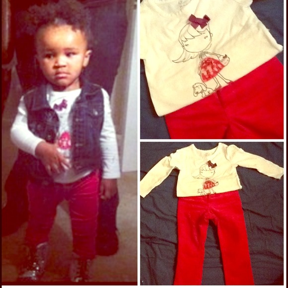 ❌SOLD❌Toddlers 2T shirt and matching 2T