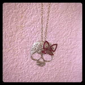 NEW! Floral Skull necklace