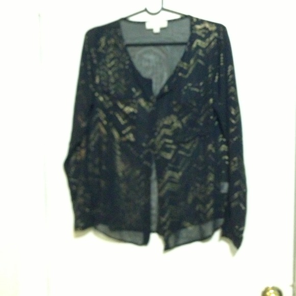 Olive and oak sheer shirt