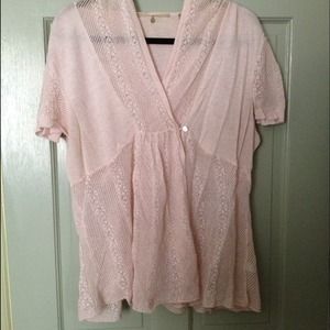 Pale pink Anthropologie Sweater