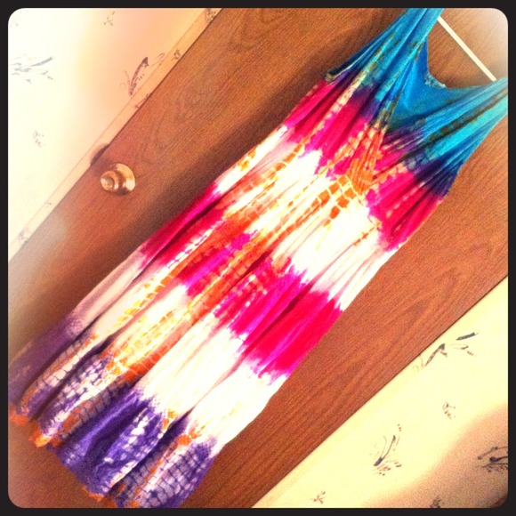 Brilliant Bohemian Style Tie-Dye Dress
