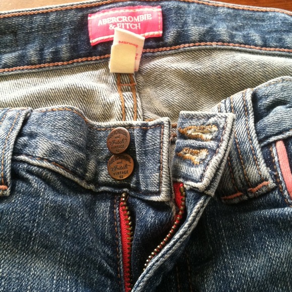 Abercrombie jeans...Vintage with pink accents <3 - Picture 2 of 3
