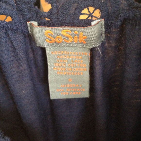 🚫Sold🚫So Sik navy dress *Size S* - Picture 3 of 4