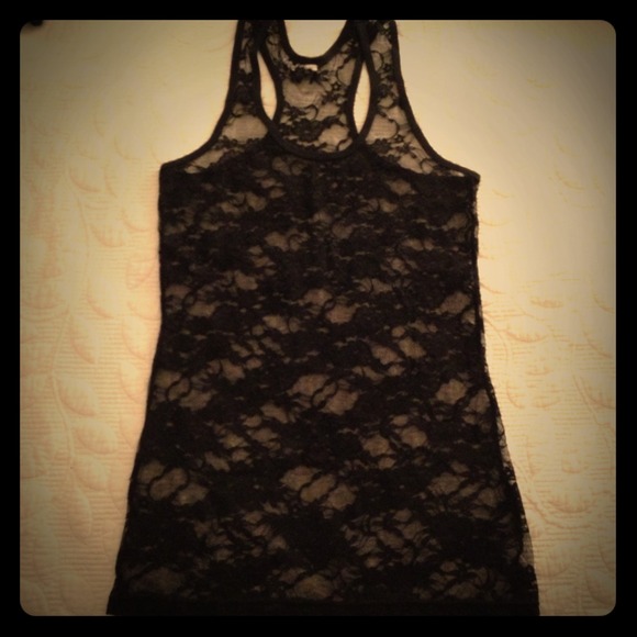 ⛔️SOLD⛔️ New Black see threw tank top  NWOT