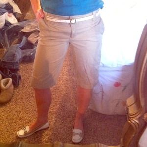 Khaki Bermuda shorts