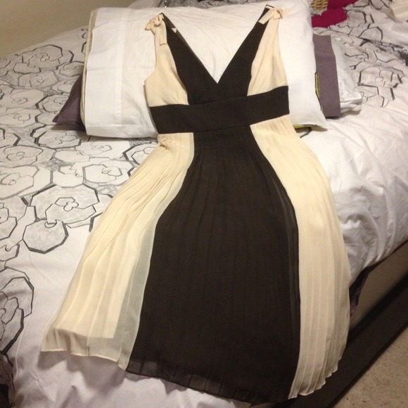 Max and Cleo silk pleated dress