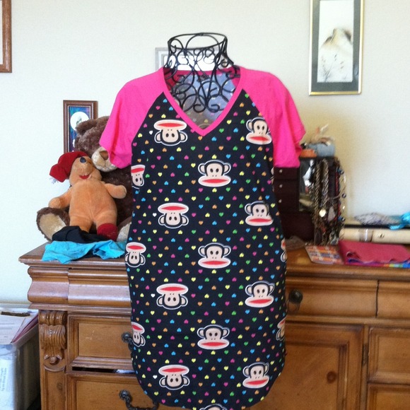 NWOT Sock monkey sleeping gown