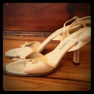 Strappy cream sandals