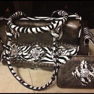 Bling purse and matching wallet!