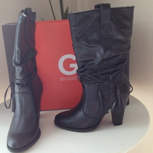 New Guess DUKE Woman's Mid Height Slouchy Boots