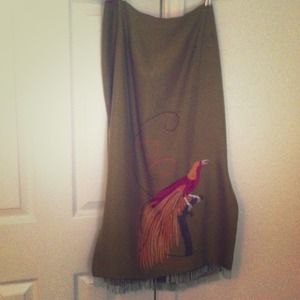 Light army green with purple lining inside