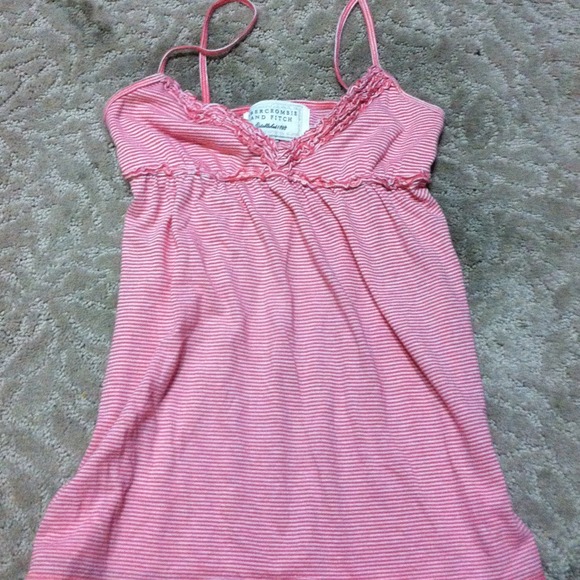 Red and white striped tank from a&f