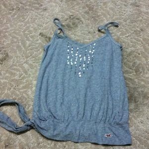 Hollister grey sequence tank