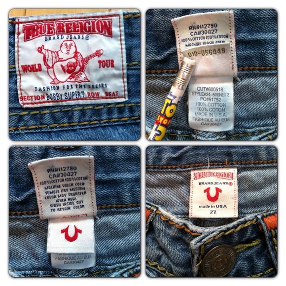 SOLD!!! Authentic True Religion Bobby Super T - Picture 3 of 3