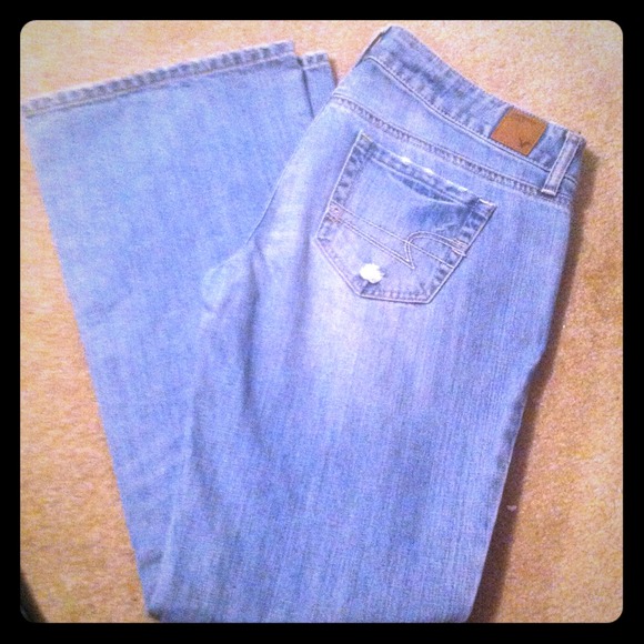 ★Bundled★AE slight destroy light wash jeans