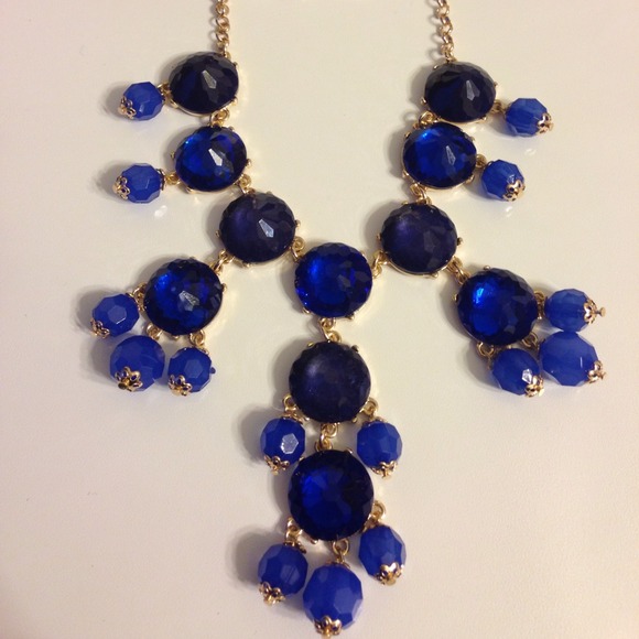 💢SOLD💢 Blue Bubble Necklace Earring Set