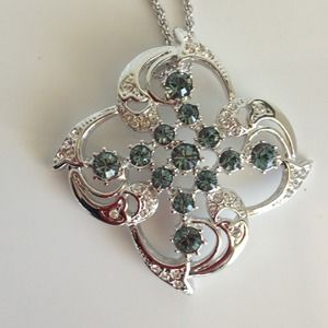 Steel Blue Australian Chrystal necklace