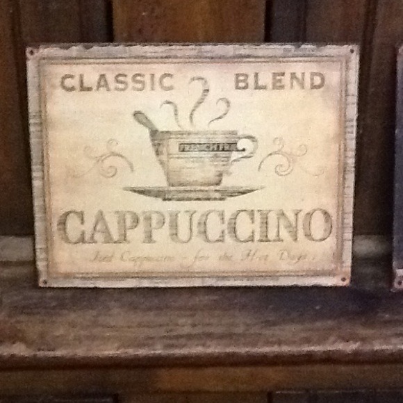 SOLD----bundle 2 coffee signs and fedora hat!