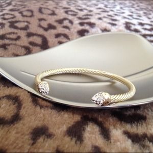 Cyber Monday sale🎉Arrow Rhinestone Bangle "Gold"