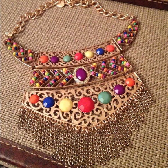 Bundled- Aztec Statement Necklace