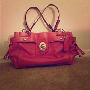 Coach "Peyton" leather shoulder bag