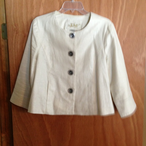 White dress jacket.