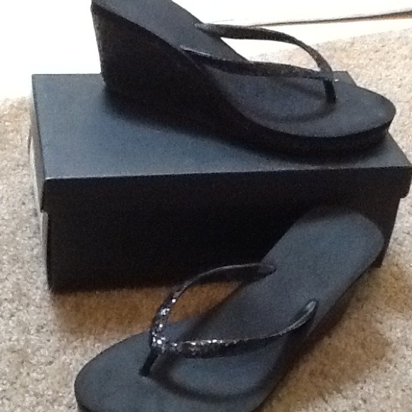 Black flip flop