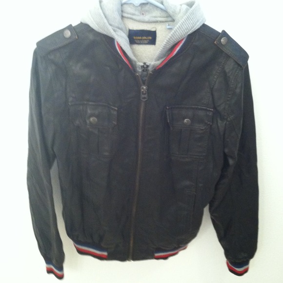 Zara faux leather jacket