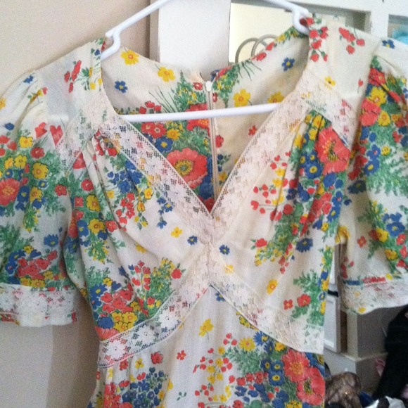 Vintage floral dress - Picture 2 of 4