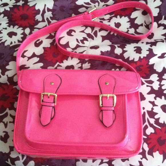 Hot Pink Messenger Bag