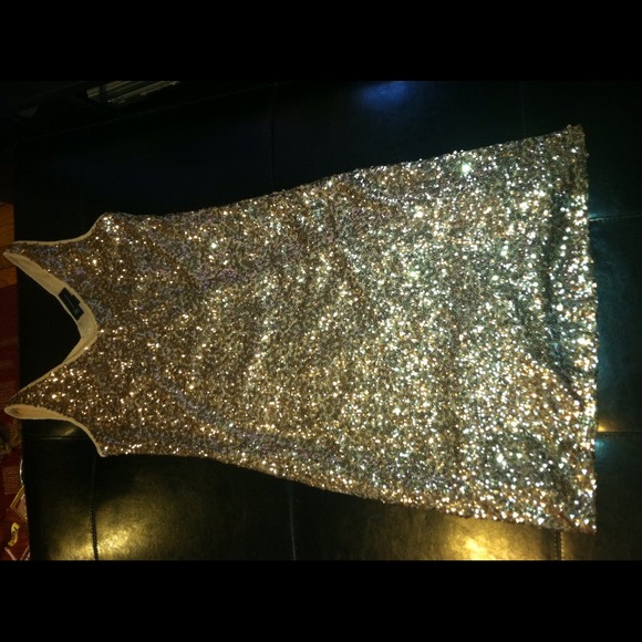 Reduced!!!!! buy now!! INC gold sequins dress