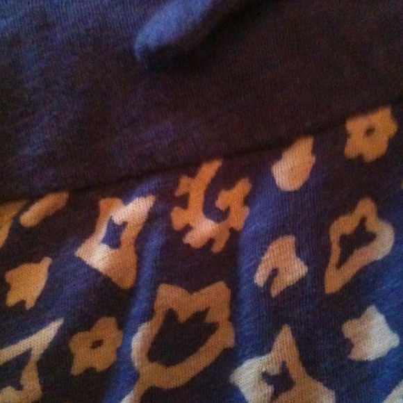 Blue and white American Eagle halter top. - Picture 3 of 4