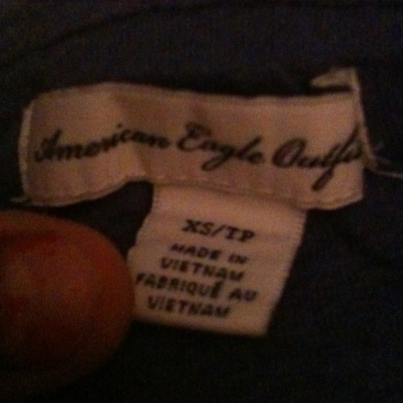 Blue and white American Eagle halter top. - Picture 4 of 4