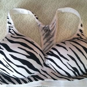 Victoria's secret pink zebra sports bra