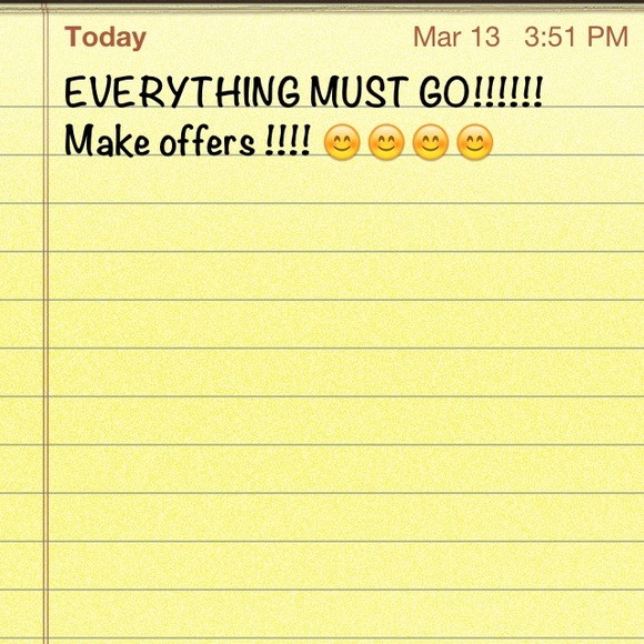 Everything must go!!!