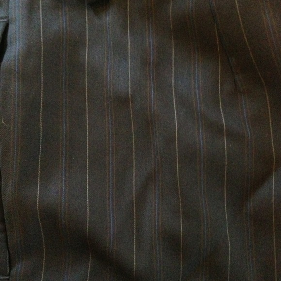 JCrew navy lined wool pinstriped trouser - Picture 2 of 4