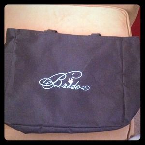 Black "Bride" tote