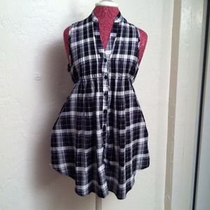 Reserved Hipster Grunge Plaid Dress