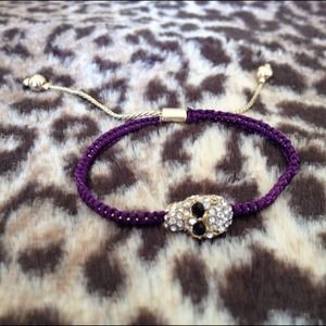 Cyber Monday sale🎉"Purple" Rhinestone Skull Brace