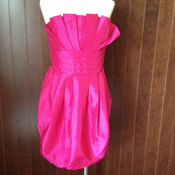 Hot pink dress