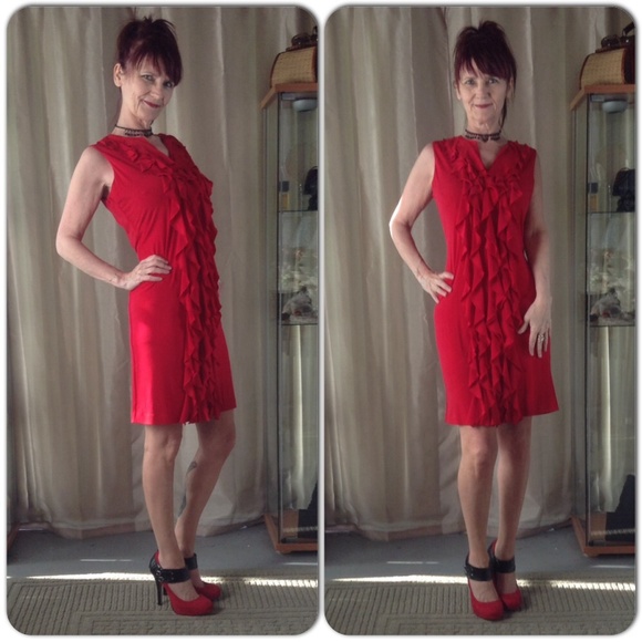 Calvin Klein Dresses & Skirts - NWT RED CALVIN KLEIN DRESS