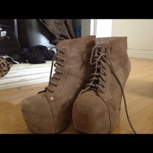 Jeffrey Campbell taupe lita size 8- RESERVED