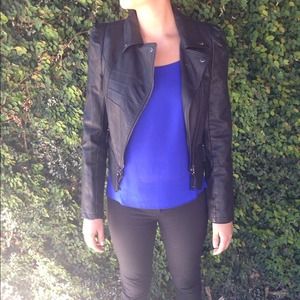 Faux leather jacket