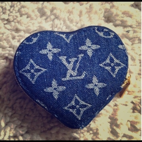 Louis Vuitton denim coin purse