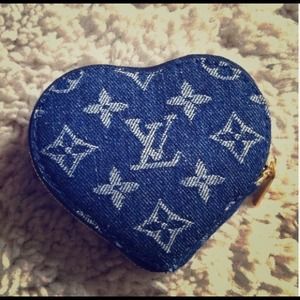 Louis Vuitton denim coin purse