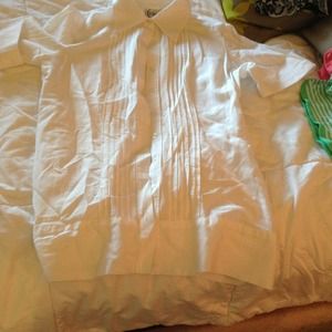 Finley white button down